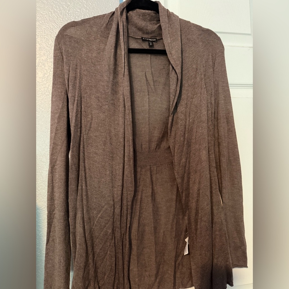 Express Brown Women's Cardigan